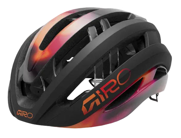 Giro Aries Spherical Road Cycling Helmet - Matte Black / Frequency Orange