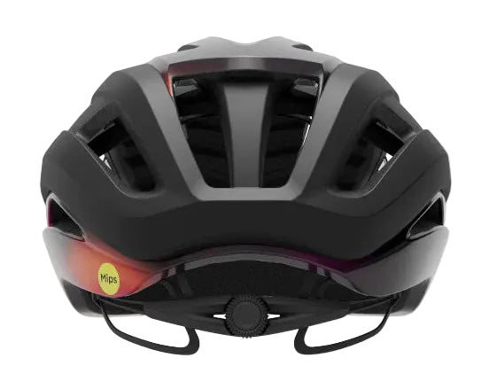 Giro Aries Spherical Road Cycling Helmet - Matte Black / Frequency Orange