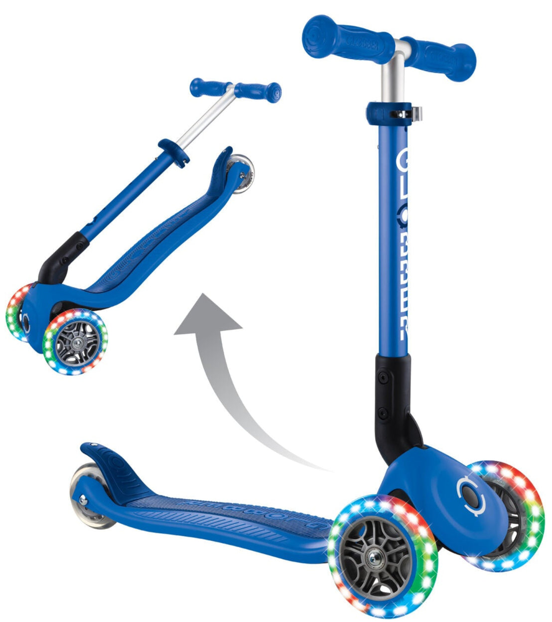 Globber Junior Foldable Scooter with Lights