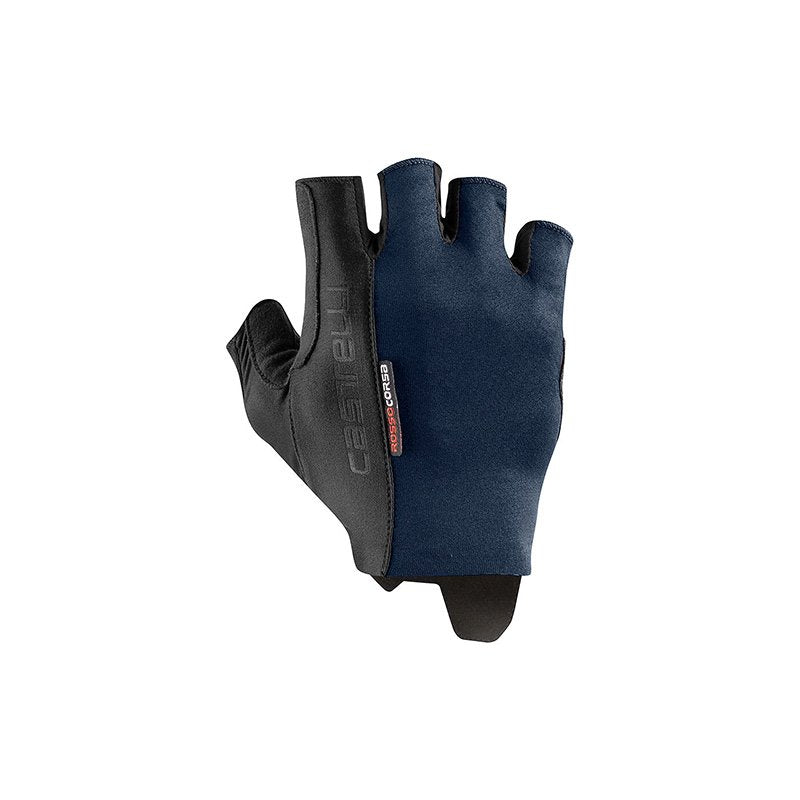 Castelli Rosso Corsa Espresso Glove Savile Blue