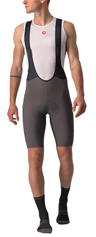 CASTELLI UNLIMITED BIBSHORT FOREST GREY FRONT