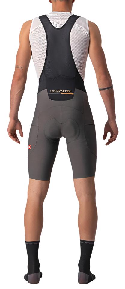 CASTELLI UNLIMITED BIBSHORT FOREST GREY BACK