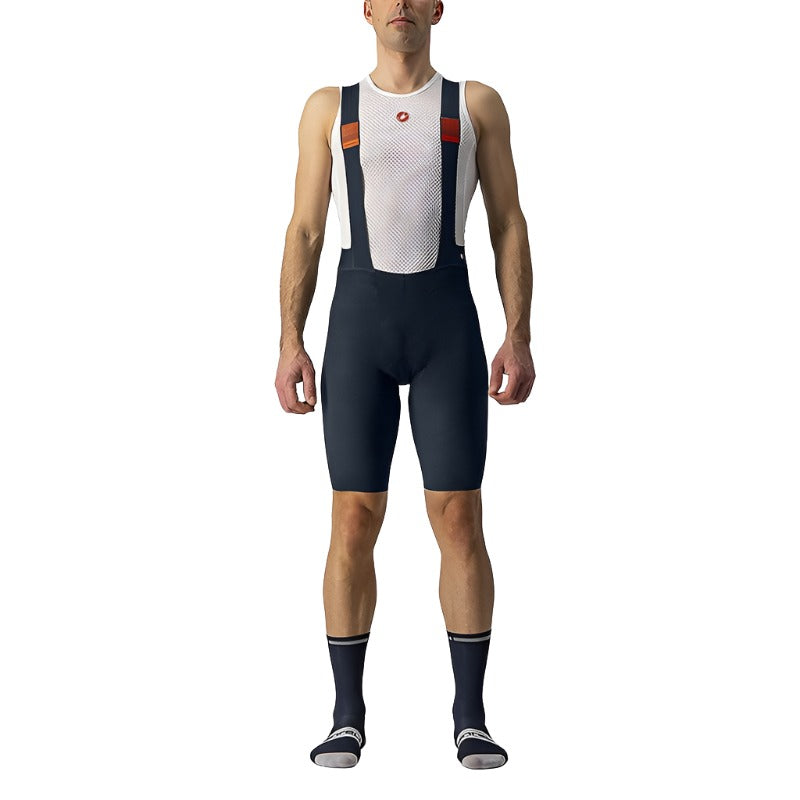 Castelli Premio Black Men's Bib Short Savile Blue