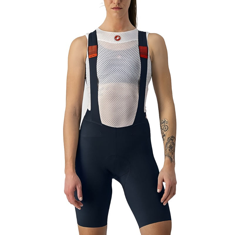 Castelli Premio Black Women's Bib Short Savile Blue