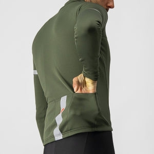 Castelli Fondo 2 Jersey FZ - Military Green/Silver Reflex