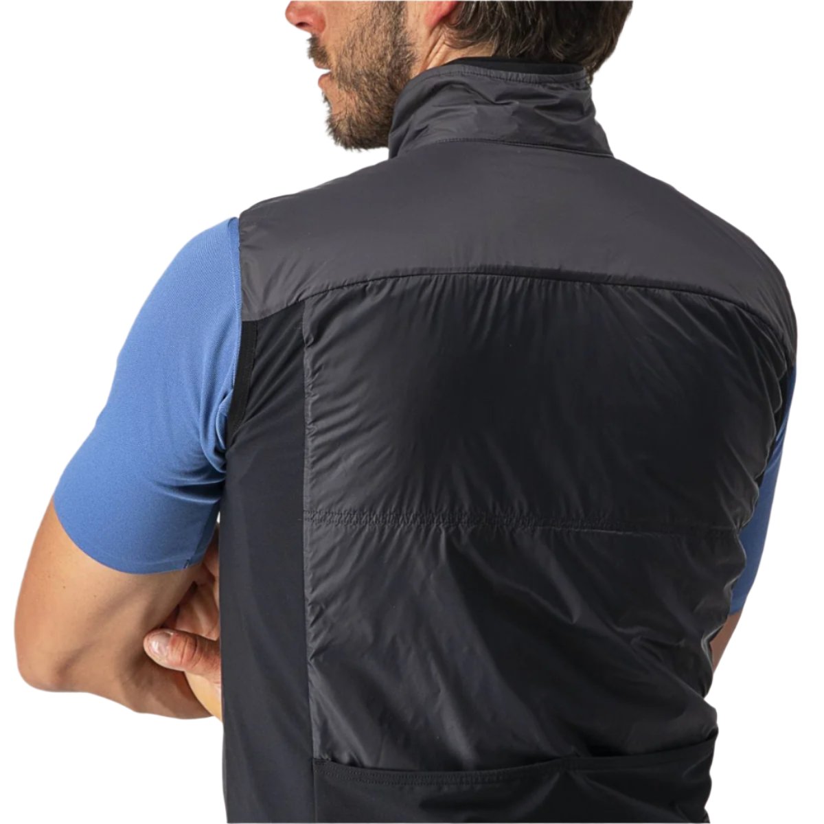 CASTELLI UNLIMITED PUFFY VEST DARK GREY/BLACK-SILVER GREY BACK