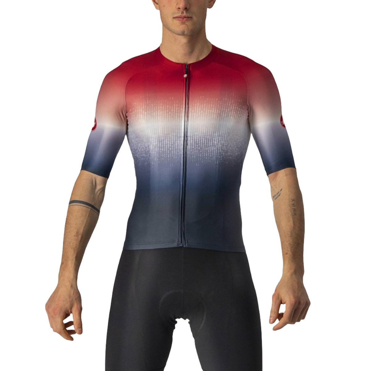 CASTELLI AERO RACE 6.0 JERSEY SAVILE BLUE/PRO RED