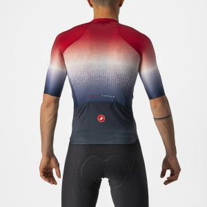 CASTELLI AERO RACE 6.0 JERSEY SAVILE BLUE/PRO RED