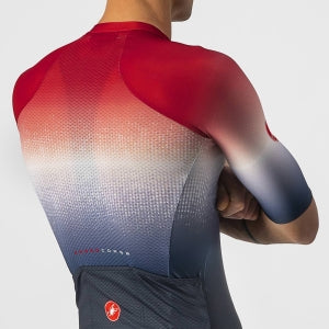 CASTELLI AERO RACE 6.0 JERSEY SAVILE BLUE/PRO RED