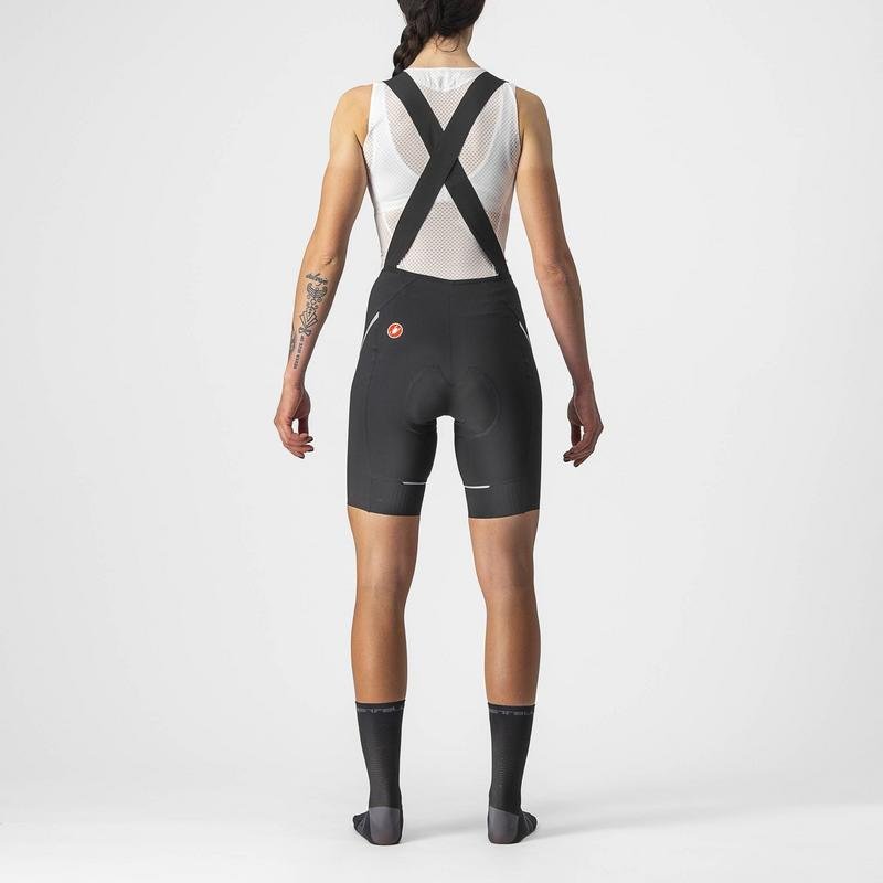 Castelli Velocissima 3 Womens Bib Shorts Black/Silver