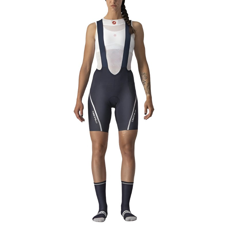 Castelli Velocissima Women's Bib Short Savile Blue/Silver