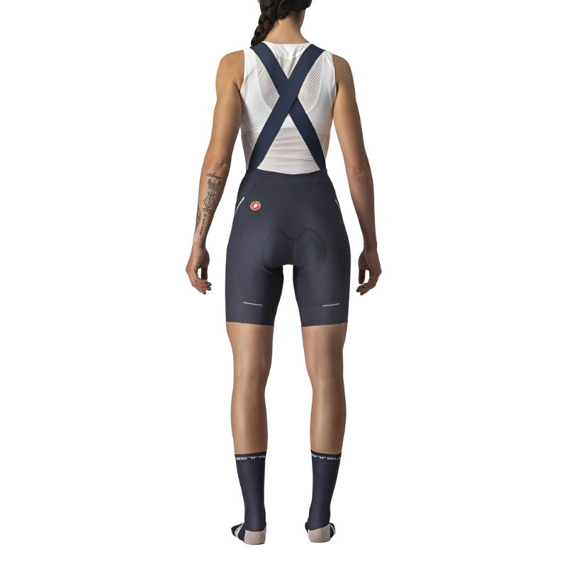 Castelli Velocissima Women's Bib Short Savile Blue/Silver
