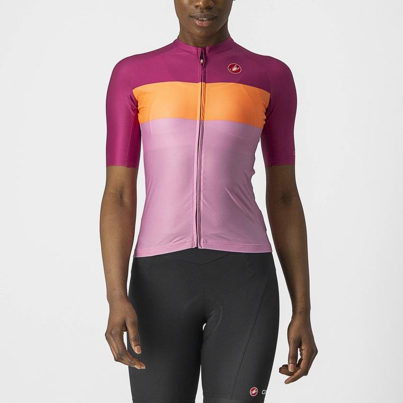 CASTELLI AERO PRO JERSEY PINK/CORAL FLASH-MAGENTA
