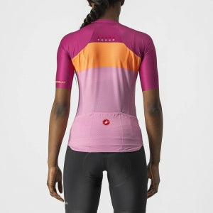 CASTELLI AERO PRO JERSEY PINK/CORAL FLASH-MAGENTA