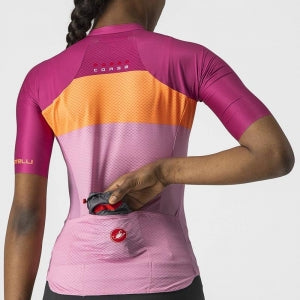 CASTELLI AERO PRO JERSEY PINK/CORAL FLASH-MAGENTA