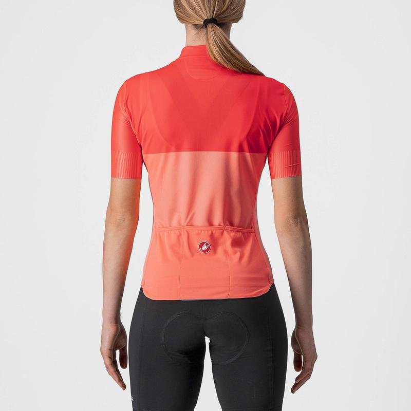 Castelli Velocissima Women's Jersey Coral Flash/Brilliant Pink