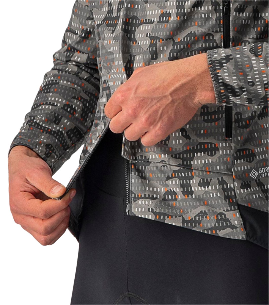 CASTELLI UNLIMITED PERFETTO RoS 2 JACKET NICKEL GRAY/DARK GRAY ZIPPER