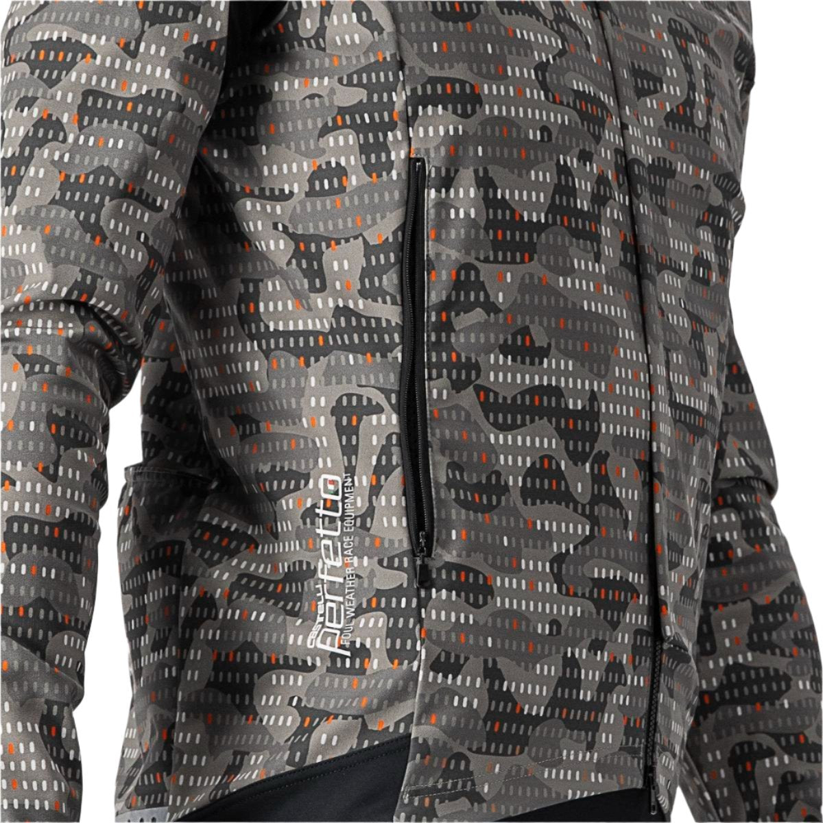 CASTELLI UNLIMITED PERFETTO RoS 2 JACKET NICKEL GRAY/DARK GRAY SIDE ZIPPER