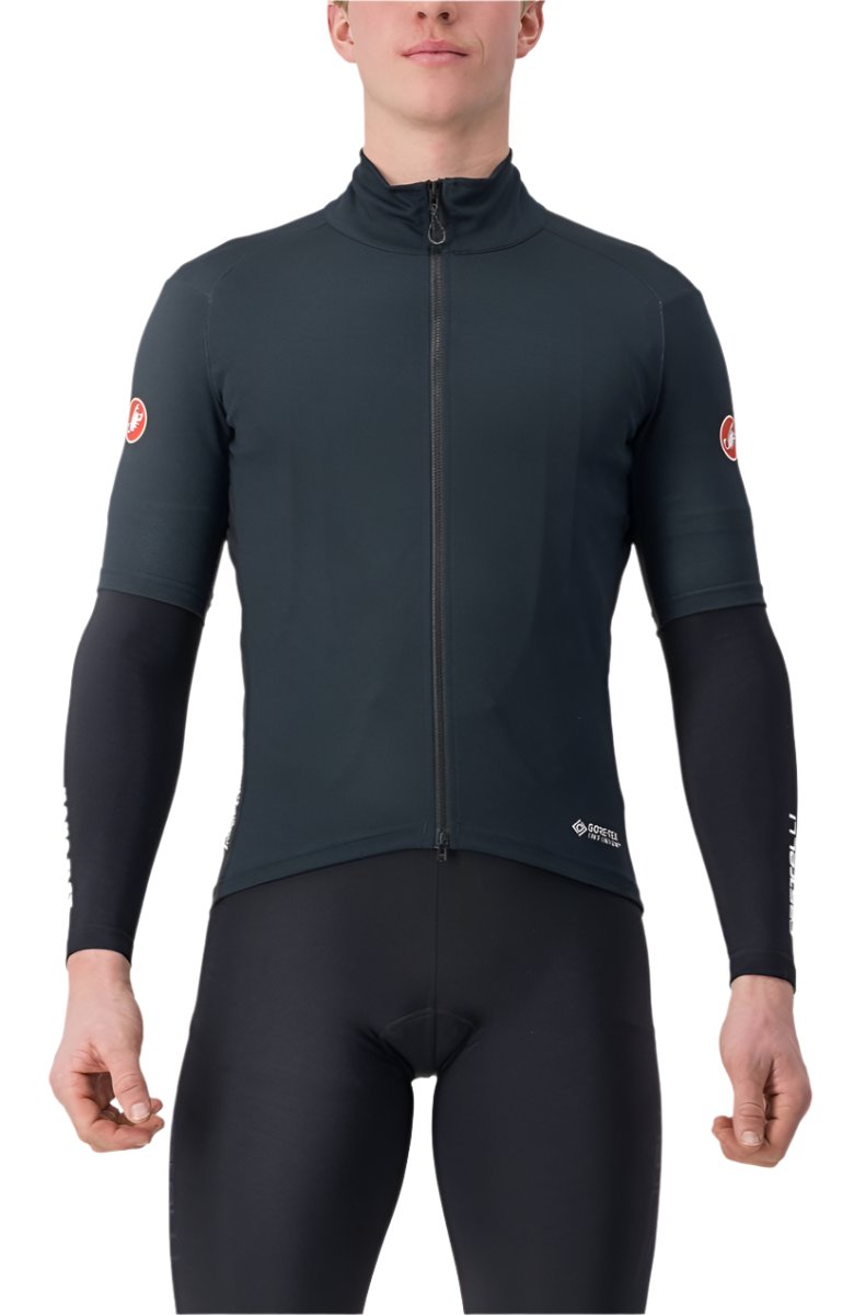 CASTELLI PERFETTO RoS 2 WIND JERSEY LIGHT BLACK FRONT