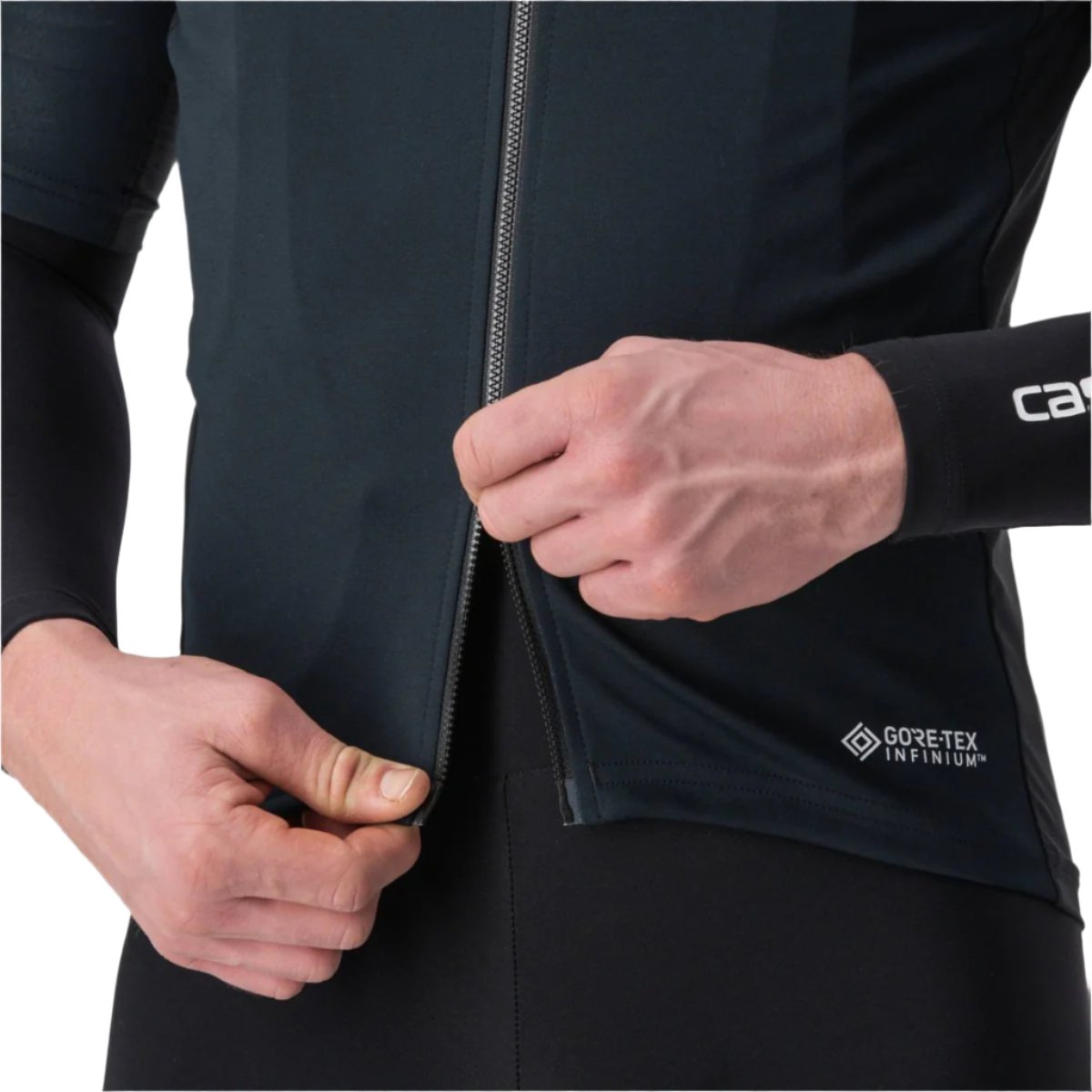 CASTELLI PERFETTO RoS 2 WIND JERSEY LIGHT BLACK ZIPPER