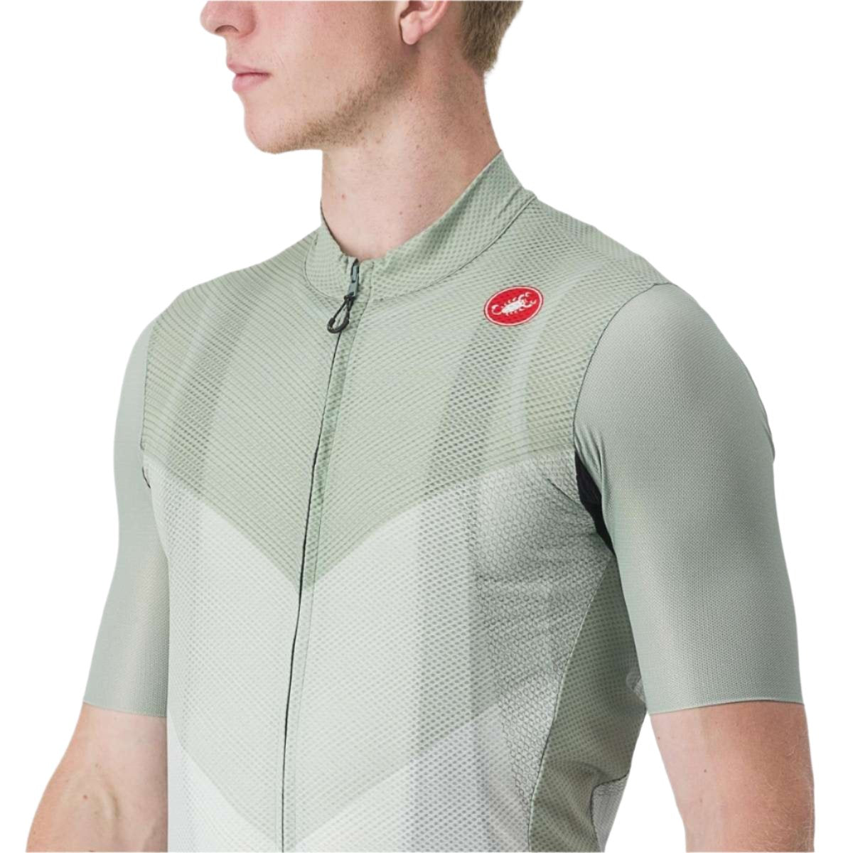 CASTELLI ENDURANCE PRO JERSEY DEFENDER GREEN SIDE FRONT