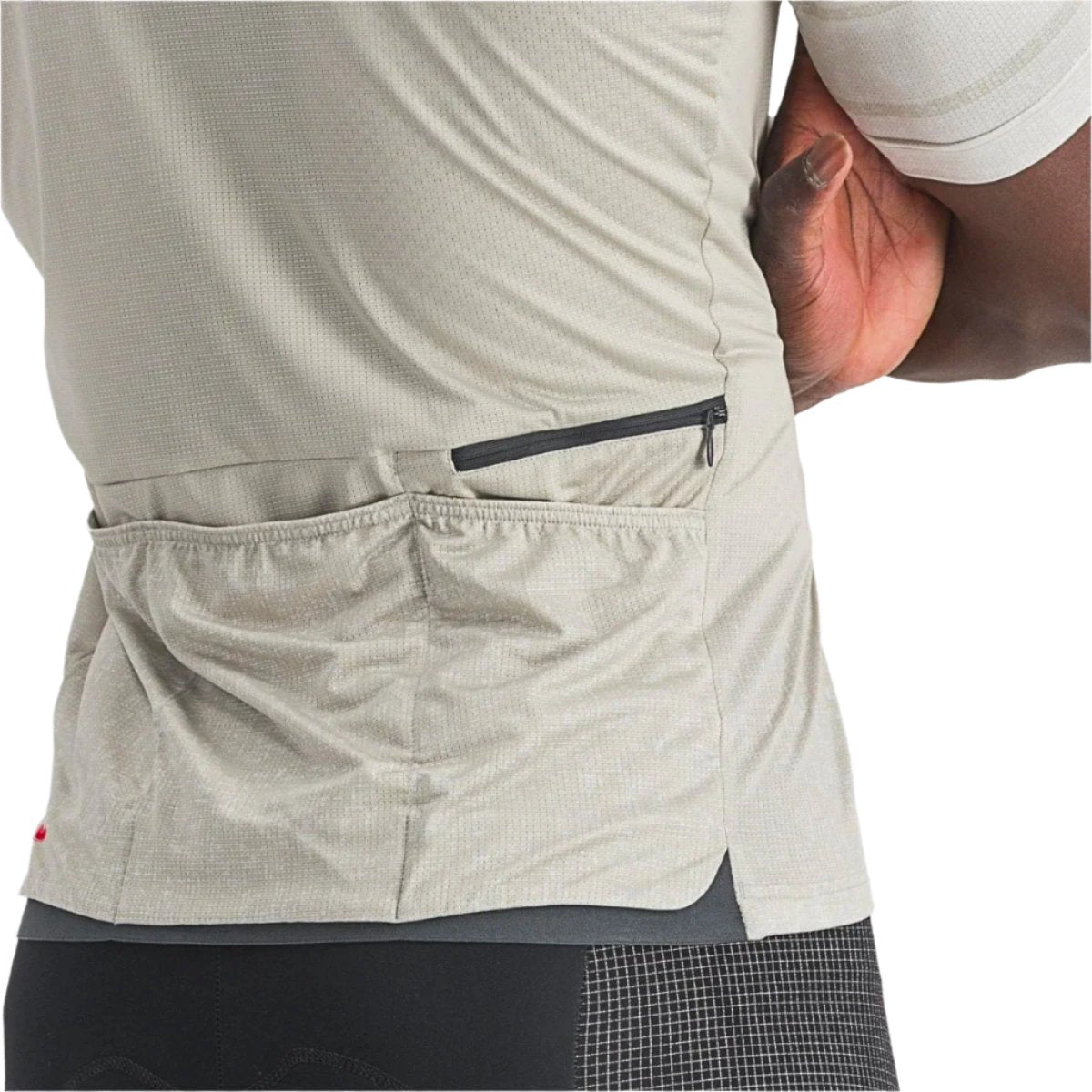 CASTELLI UNLIMITED TERRA JERSEY TRAVERTINE GRAY BACK