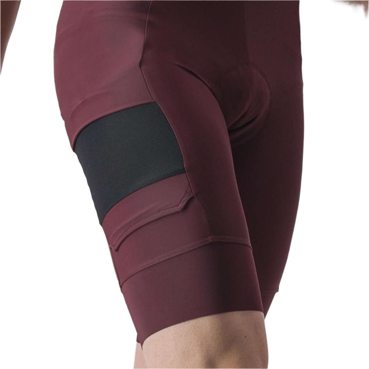 CASTELLI UNLIMITED CARGO BIBSHORT DEEP BORDEAUX SIDE