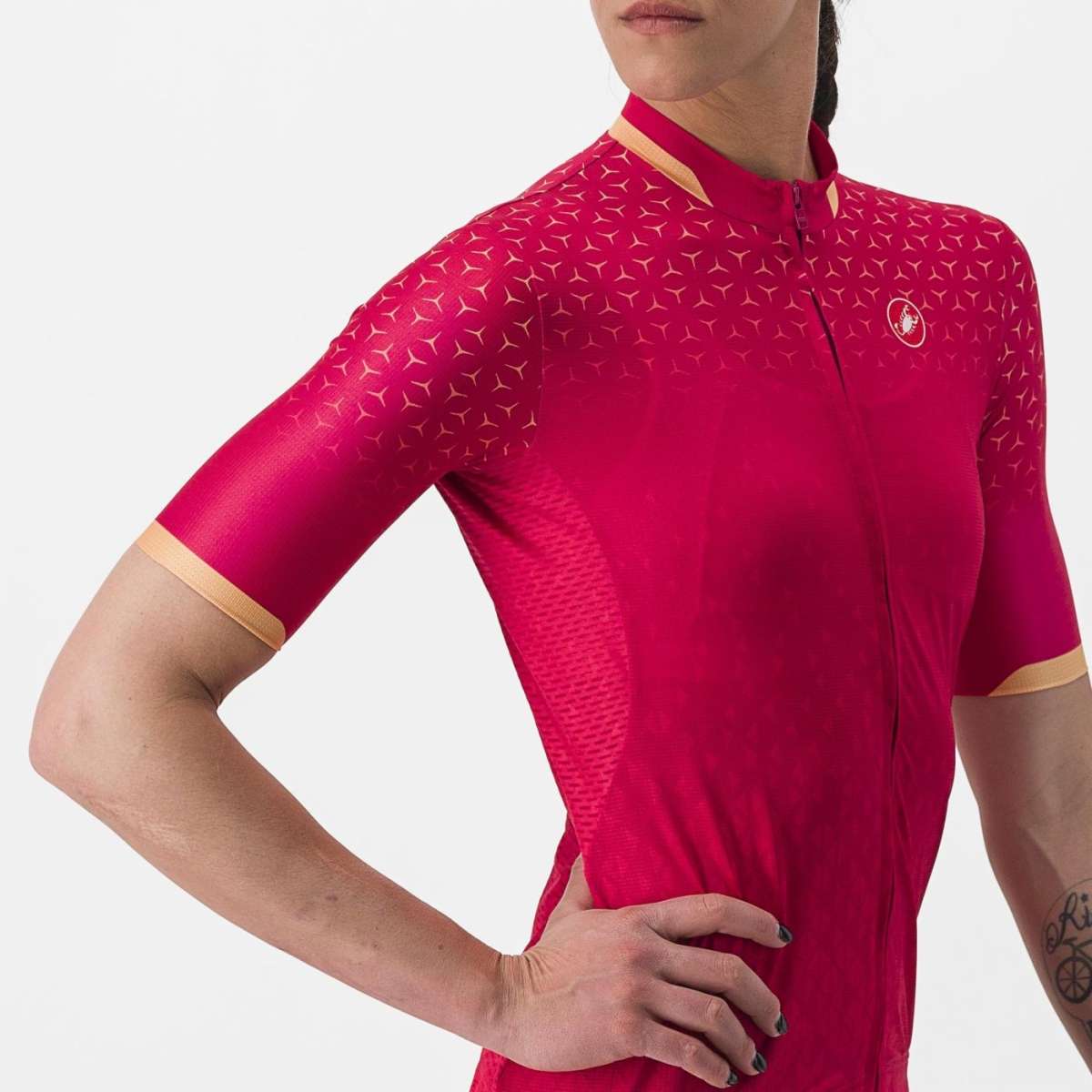 Castelli Pezzi Womens Jersey Persian Red