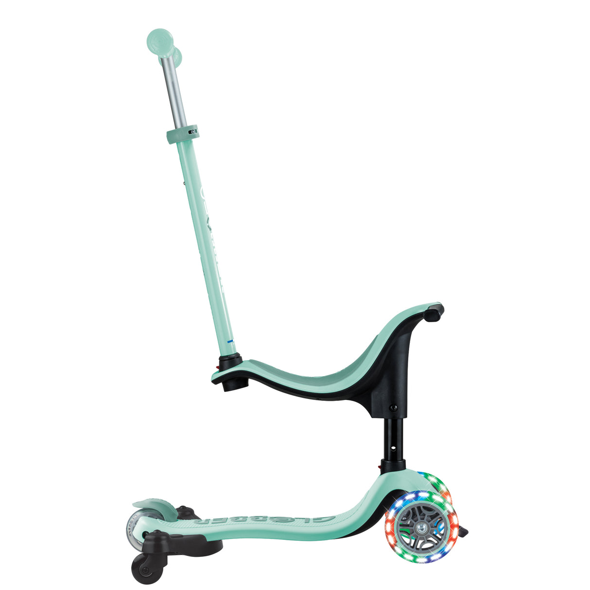 Globber Go Up Sporty Lights 360 - Mint/ Pistachio