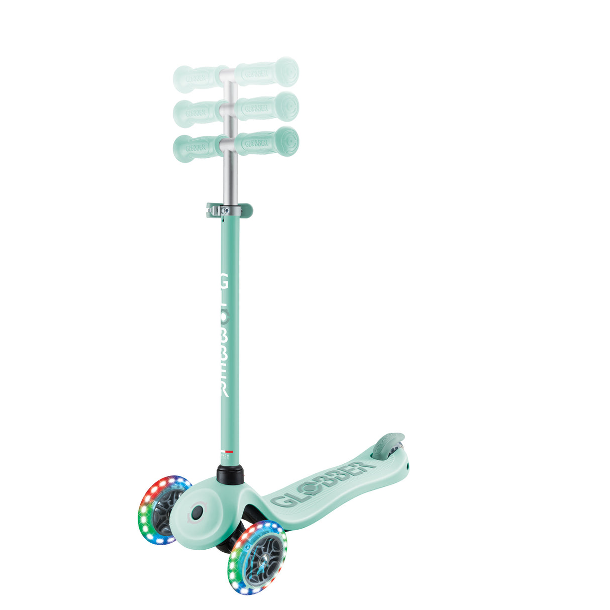 Globber Go Up Sporty Lights 360 - Mint/ Pistachio