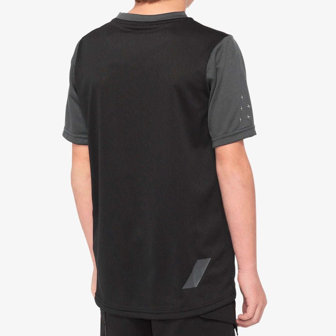 100 Percent RIDECAMP Youth Jersey Black/Charcoal