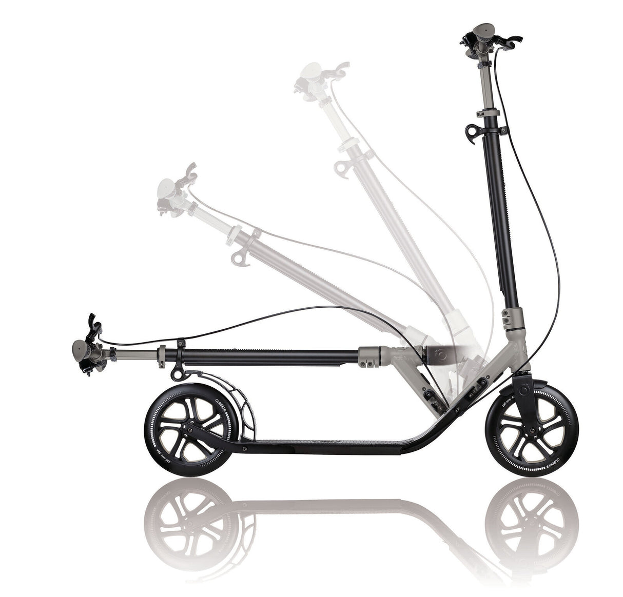 Globber ONE NL 230 Ultimate Adult Scooter - Titanium/Lead Grey