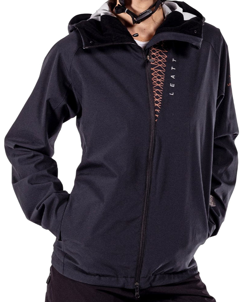 Leatt MTB Hydradri 2.0 Women's Jacket Black FRONT FACING MODEL