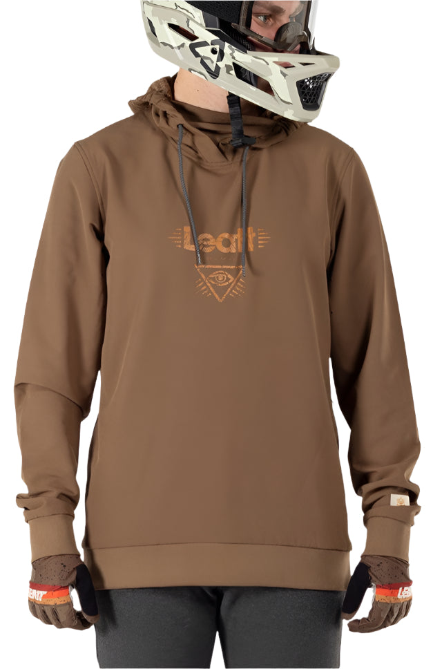 Leatt MTB Gravity 3.0 Hoodie Loam FRONT FACING MODEL
