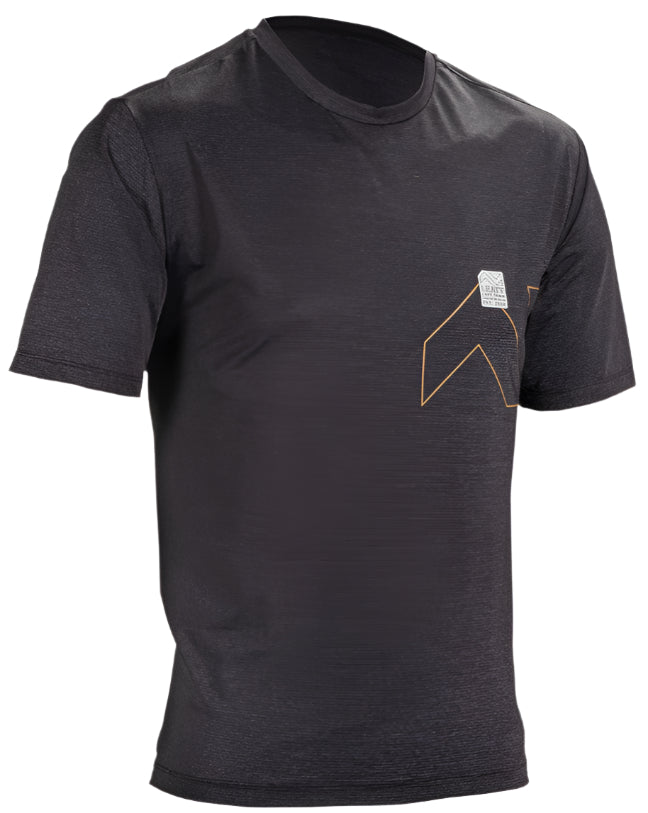 Leatt MTB Trail 1.0 X-Flow Jersey Black FRONT