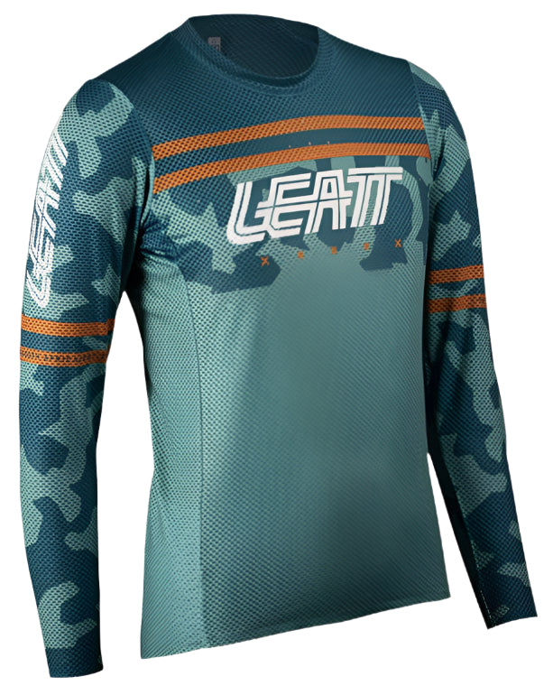 Leatt MTB Gravity 4.0 Women's Jersey Lagoon side front
