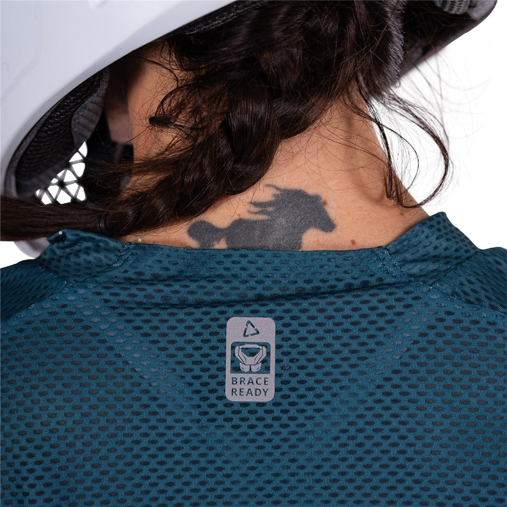Leatt MTB Gravity 4.0 Women's Jersey Lagoon