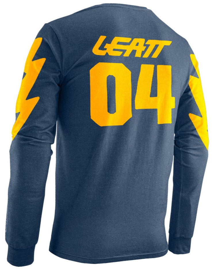 Leatt Core Long Shirt Navy BACK
