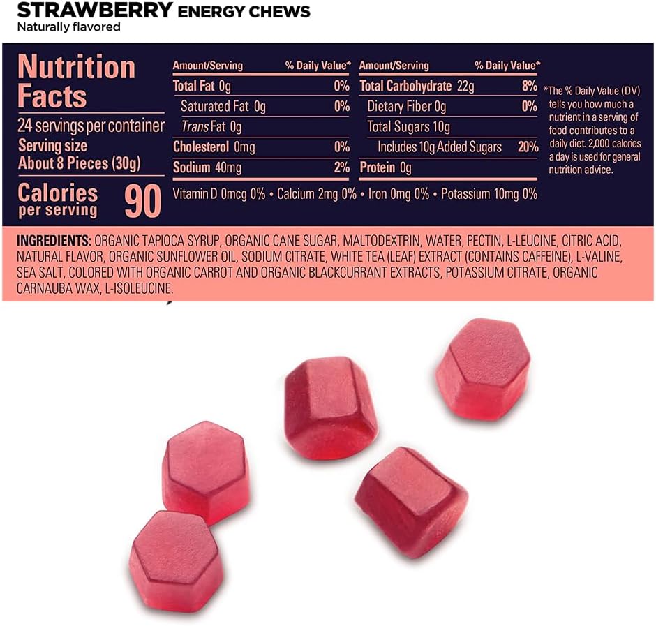GU Energy Chews Strawberry flavour