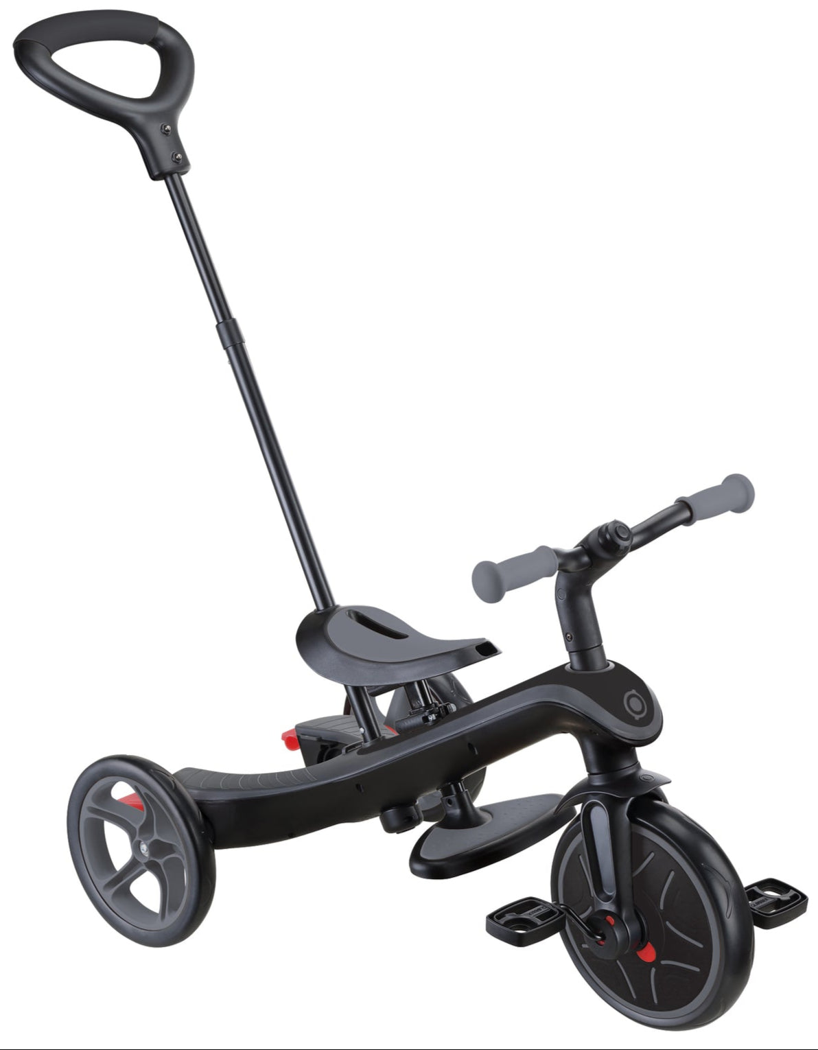 Globber EXPLORER Trike 4in1 DELUXE PLAY -Black/Grey
