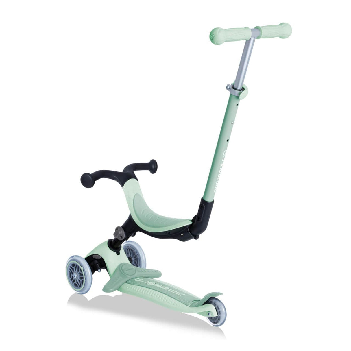 Globber ECOLOGIC GO UP Foldable Plus Convertible Scooter - Pistachio