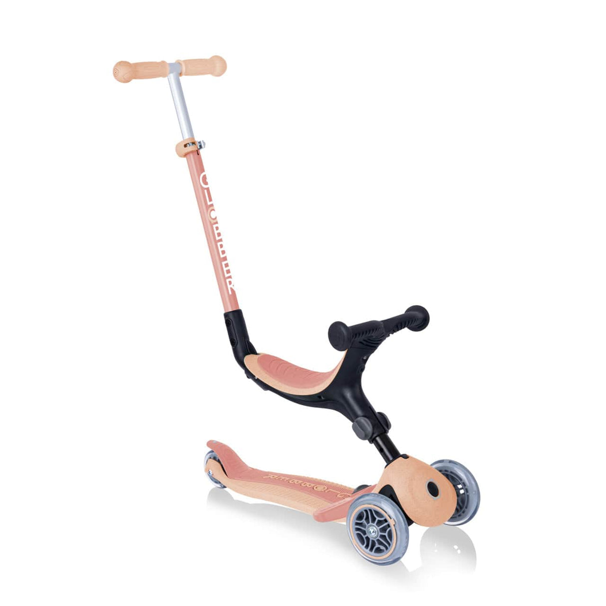 Globber ECOLOGIC GO UP Foldable Plus Convertible Scooter - Peach