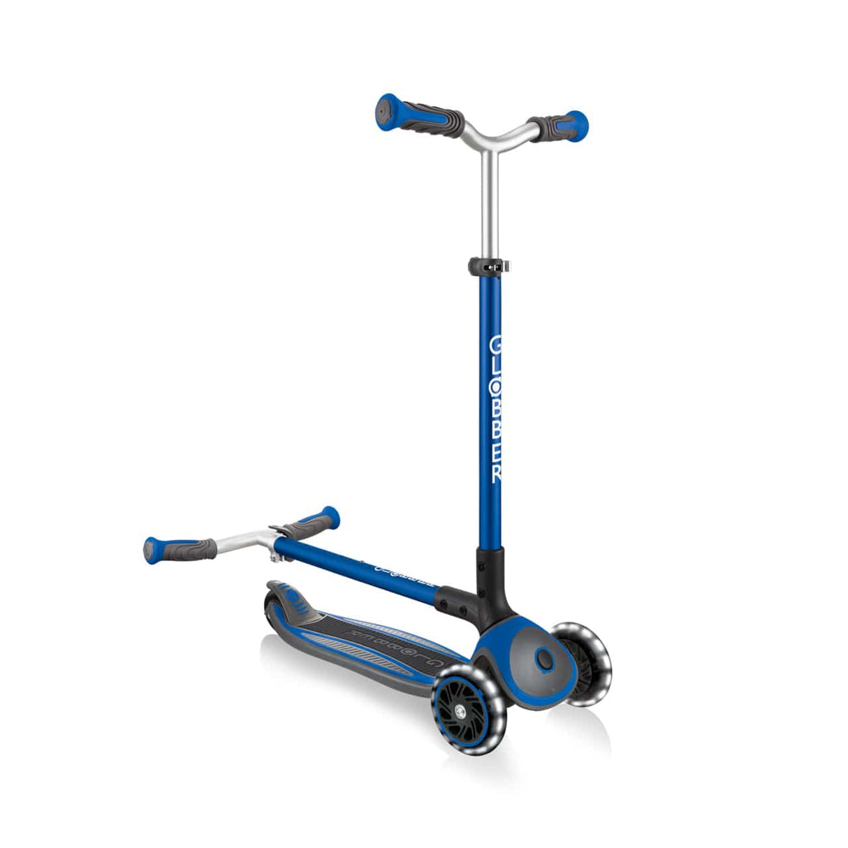Globber MASTER scooter w/Lights - Navy