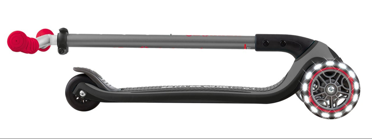Globber Master with Lights Scooter - Black/Red