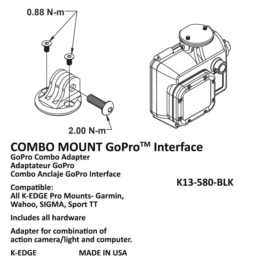 K-Edge Combo Adapter For Pro Mount