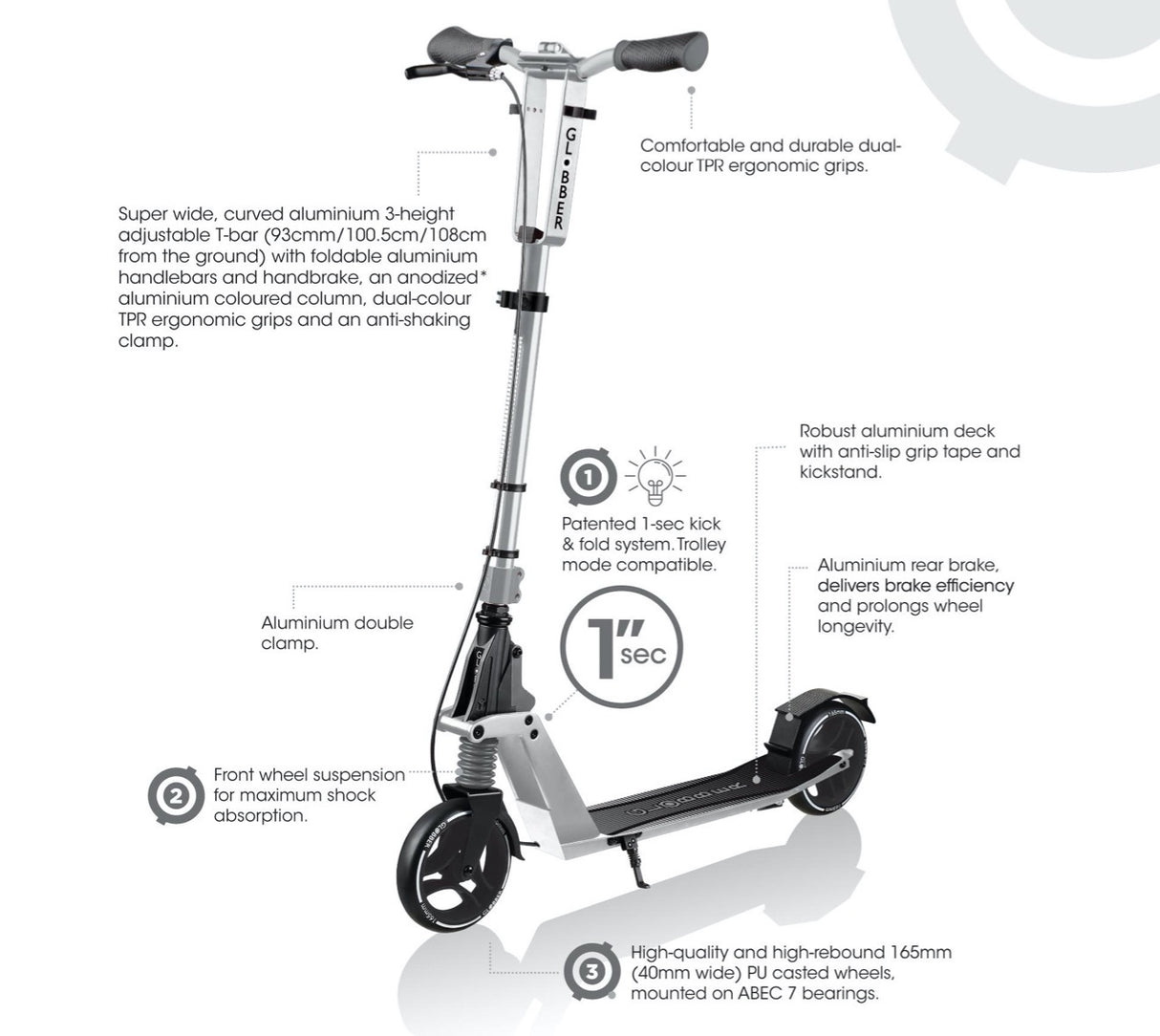 Globber ONE K165 Titanium Scooter