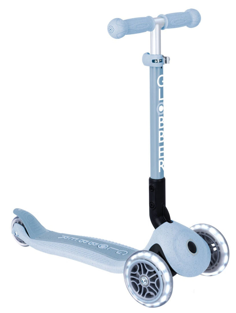 Globber ECOLOGIC JUNIOR Foldable Scooter With Lights