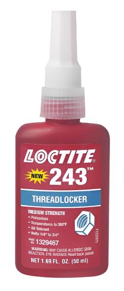 Loctite 243 Threadlocker Medium Strength 50mL