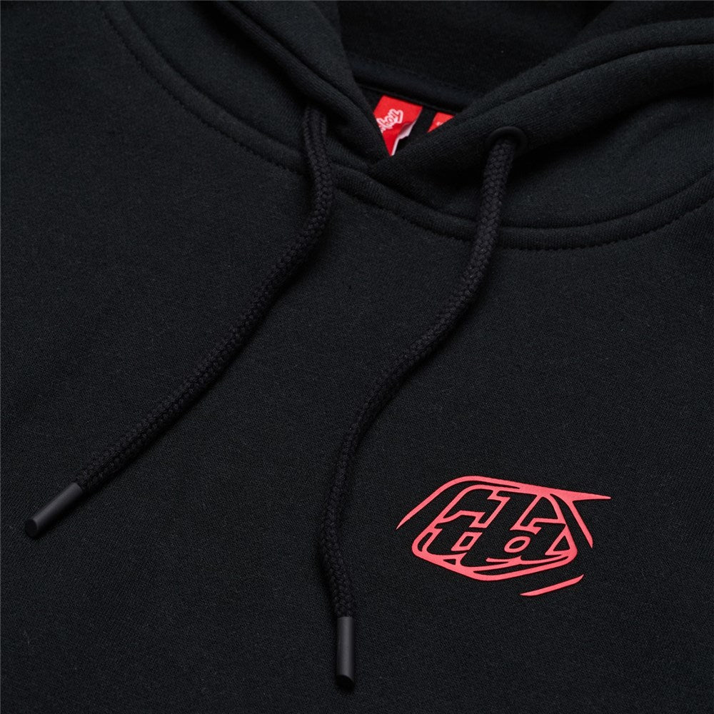 Troy Lee Designs PULLOVER HOODIE BRANDED BLACK DETAIL