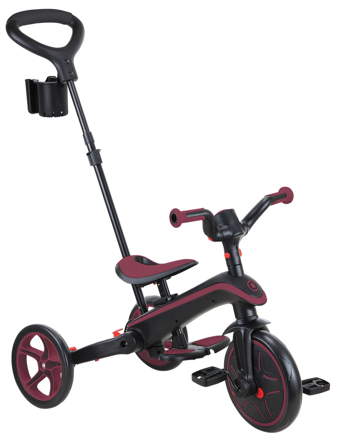 Globber Explorer Trike 4-in-1 Foldable - Burgundy